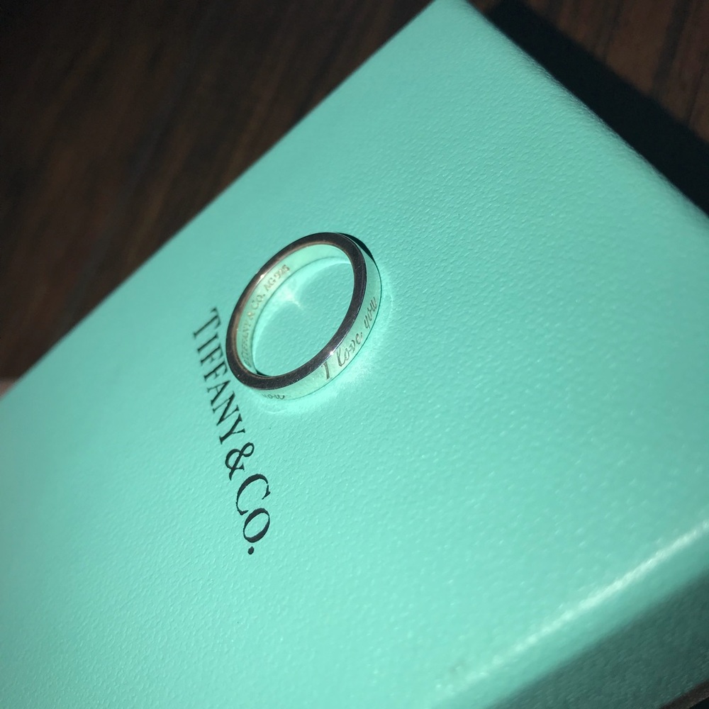 Tiffany & Co. “I Love You” band ring